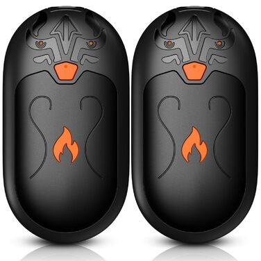 Електричні грілки для рук 2 шт. з підзарядкою, 24 години тепла, 3 режими нагріву, для жінок, чоловіків, пацієнтів з синдромом Рейно, чорний