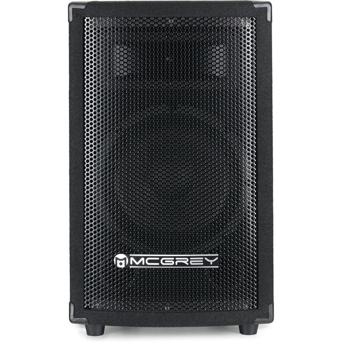 Пара акустичних колонок McGrey TP-8 для DJ та вечірок, 8'' сабвуфер, 300 Вт, пасивні, 2-смугові, дерев'яний корпус, чорні