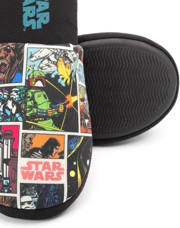 Тапочки Star Wars для чоловіків та дорослих, комікс, чорні, сліпони, 43/44 EU, багато кольорів