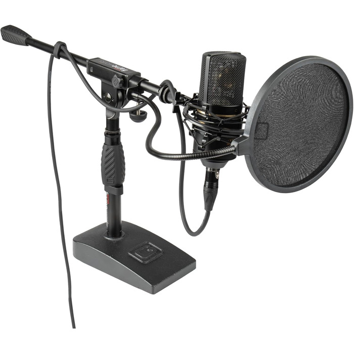 Мікрофонний стійка Gator Frameworks для бас-бочки та підсилювача з однією штангою (GFW-MIC-0851) з ваговою основою