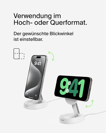 Белкін BoostCharge Pro: Бездротова зарядка 15W з адаптером MagSafe та блоком живлення 20W (Qi2)