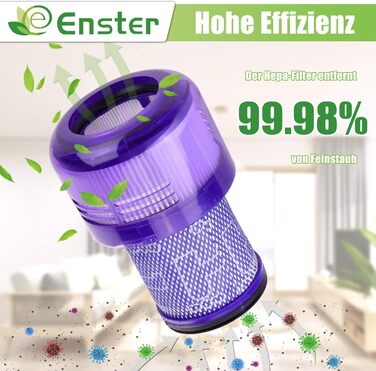 Фільтр HEPA для Dyson V12 Detect Slim Absolute Extra (3 шт) - Оригінальний змінний фільтр #971517-01