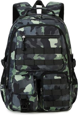 Шкільний рюкзак для хлопчика-підлітка, водонепроникний, армійний колір