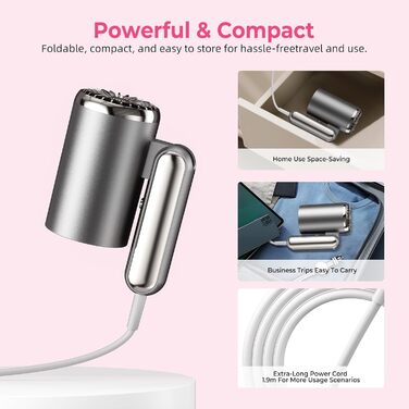 Набір для укладки волосся 6 в 1 Atopskins: фен-щітка, плойка, іонізація, 1000W (сірий)