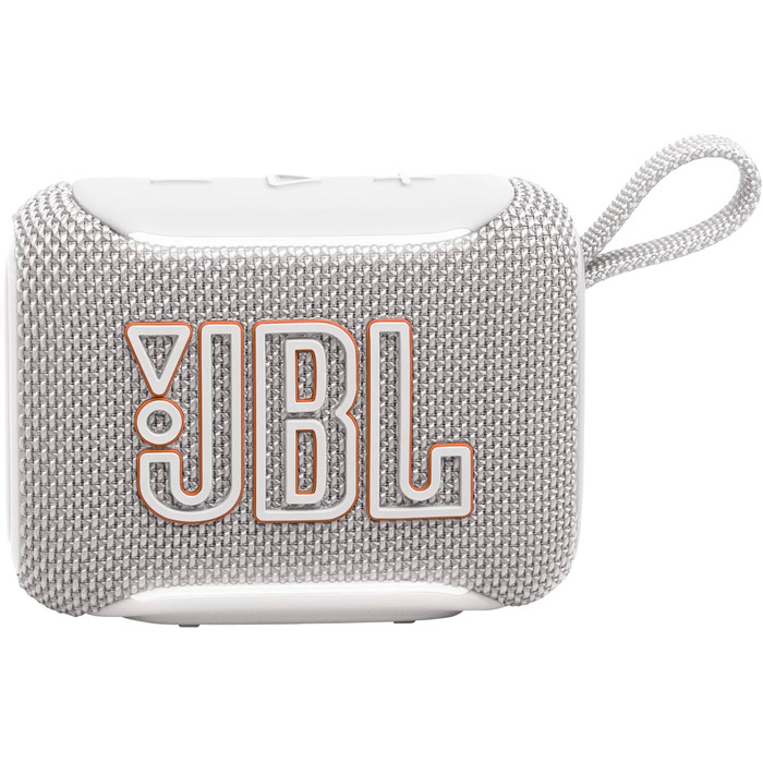 JBL Go 5 – Портативна Bluetooth колонка, біла: Водонепроникна, до 10 годин відтворення, потужний бас
