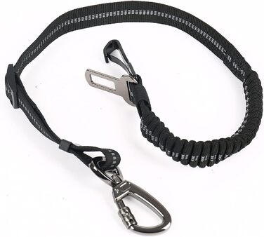 Автомобільний ремінь безпеки для собак, універсальний, з відбиваючими смугами, регульований, для всіх порід та авто