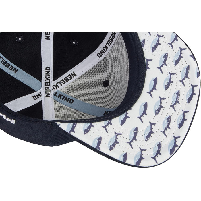 Кепка Nebelkind Snapback Ozeankind - темно-синя, унісекс, регульований розмір, стильна бейсболка