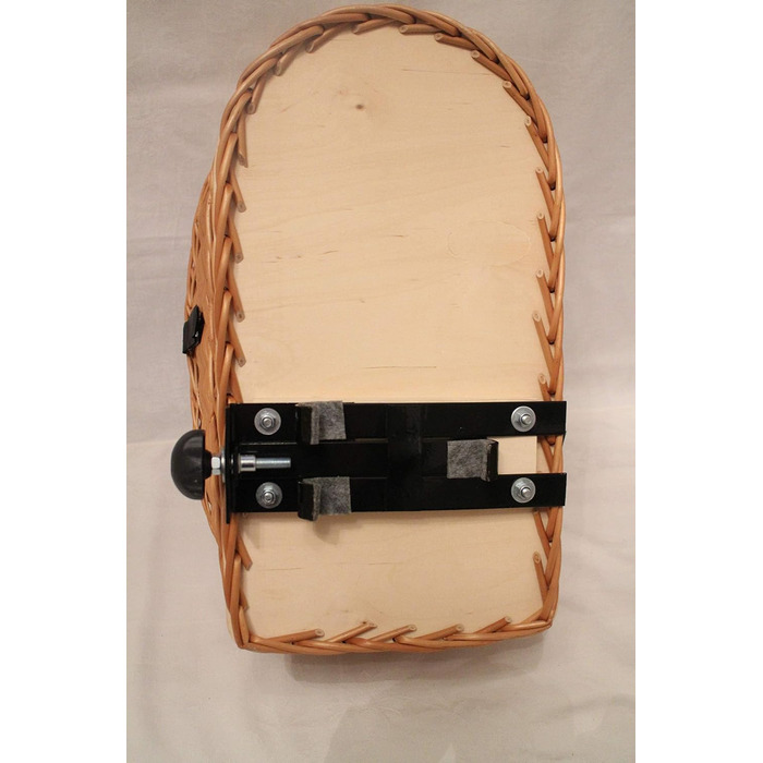 Корзина для велосипеда на багажник з лози з металевою сіткою та подушкою, XL або XXL. Підходить для перевезення багажу.