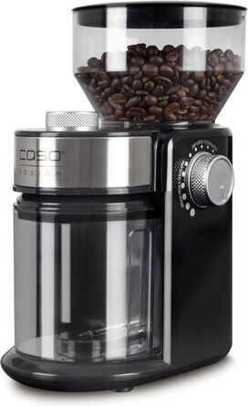 Електрична кавомолка CASO Barista Crema з жорнами, 150 Вт, регулювання помелу, переможець тесту Haus & Garten Test