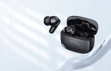 Бездротові вакуумні навушники TONSIL TW50BT Bluetooth, чорні