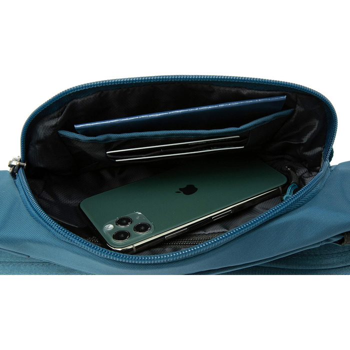 Чорний туристичний рюкзак Travelon Active Waist з захистом від крадіжки (9.5 x 6 x 2)