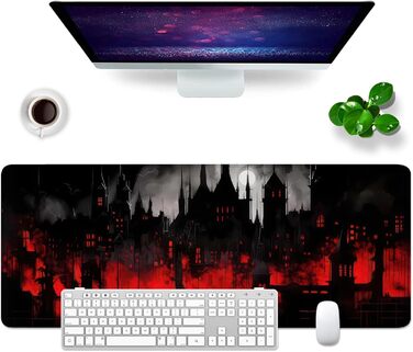 Килимок для миші Octopus Violett 80x30 см - великий килимок для комп'ютера, ігровий килимок для клавіатури та миші