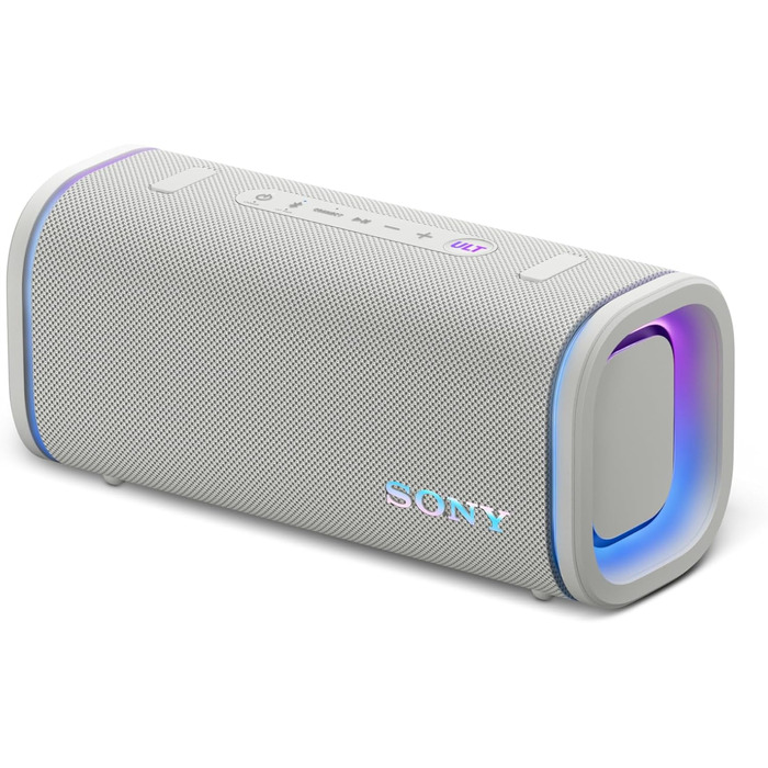 Sony ULT Field 5 – Портативна Bluetooth колонка з ULT Power Sound, IP67 (водонепроникна, пилозахищена, ударостійка), 12 год роботи, білий
