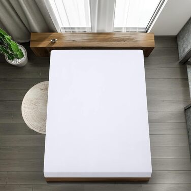 Utopia Bedding - 6-Piece Fitted Sheet Set - 180 x 200 cm - White - Brushed Microfiber Fitted Sheet - 35 cm Deep Pocket