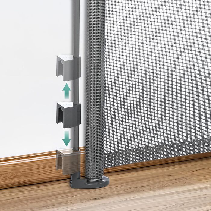 Зсувна захисна сітка для дитячих воріт та домашніх тварин, 55 см, 83 см, біла