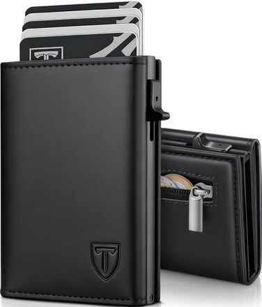 TENBST Smart Wallet 3.0: Шкіряний гаманець для чоловіків з магнітною застібкою | RFID-захист | Slim-модель | Гаманець-картхолдер