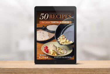 Пресс для тортилій/кесадільї Tortillada з чавуну, 30 см + E-book з 50 рецептами