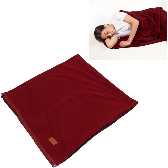 Fleece Sleeping Bag Liner, Washable, Durable, Soft Sleeping Bag Liner, Portable, Widely Used for Travel