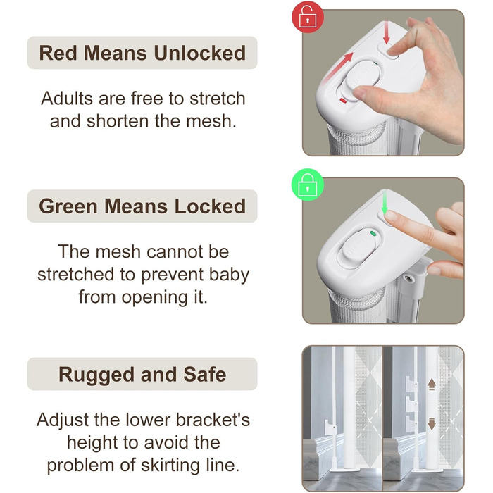 Захисне ворота для дитячих воріт, захист від падіння сходами, для дітей, котів та собак, 86 x 330 см