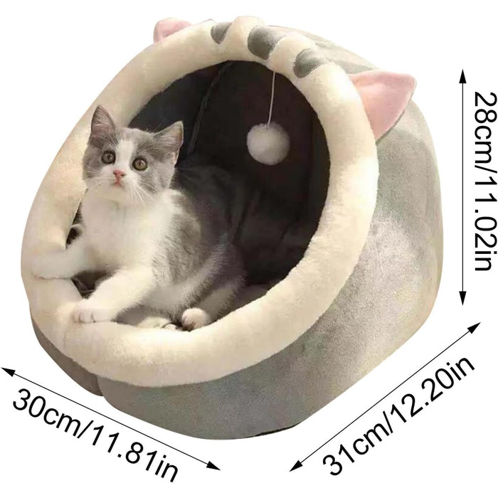 Кігтеточка-будиночок для котів: м'яке ліжко-хатинка, затишне гніздо | Хатинка для котів