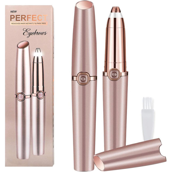 Електричний тример для брів для жінок. Безболісний тример для брів, обличчя, тіла, губ та підборіддя. Тример для видалення волосся для жінок