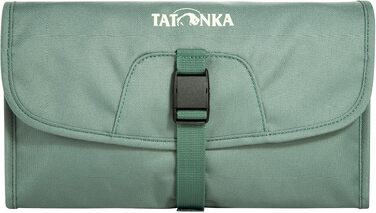 Дорожня косметичка Tatonka Small Travelcare — плоска сумка для гігієни з дзеркалом та відділеннями, Sage Green (15 x 27 x 4 см)
