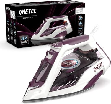 Праска Imetec Intellifast з керамічною підошвою Diamond та технологією IntelliSystem, 2400 Вт, 1.9 м, захист від накипу