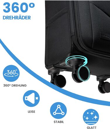 LOVEVOOK Рюкзак ручної поклажі 30-40L, розширюваний, для ноутбука 17 дюймів, чорний, антикрадійний, для подорожей