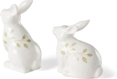 Lenox 893456 Butterfly Meadow Bunny Salt & Pepper Shakers, Porcelain, Multicolor