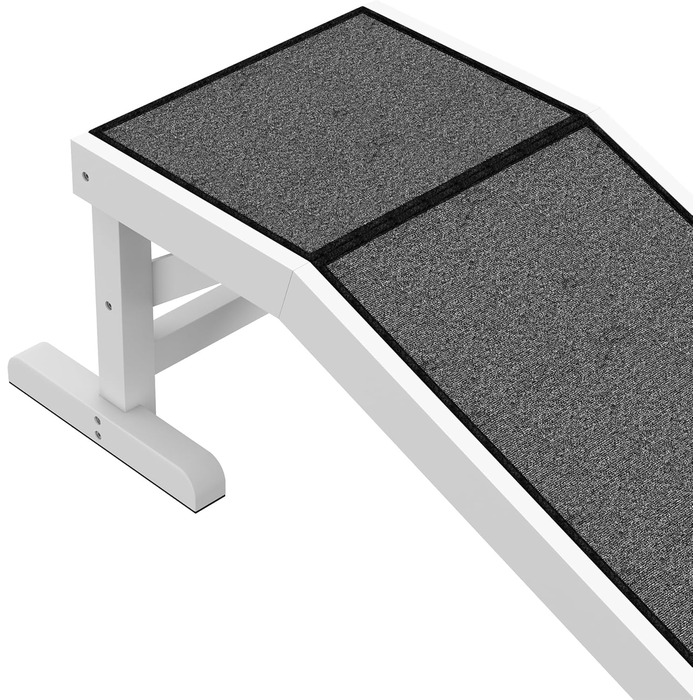 Рампа для собак PawHut – пандус для собак з антиковзким килимком, для автомобілів, позашляховиків та вантажівок (до 30 кг, 125 x 40 см)