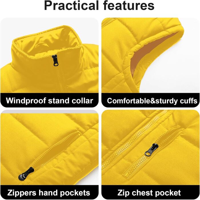 Чоловіча жилетка Chrisuno з пуховим наповнювачем, стеганий верх, для активного відпочинку та катання на лижах, армійного кольору (зелений)