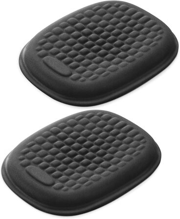 Підставка для зап'ястя Vaydeer для клавіатури та миші, ергономічна, з memory foam, для офісу та ігор (чорна). Комплект 2 шт.