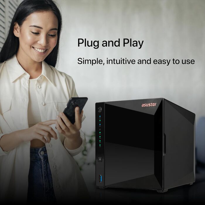 Asustor Drivestor 2 Lite AS1102TL: NAS сервер з 4 відсіками, 1 ГБ RAM DDR4, 1GbE порт, Quad Core процесор 1.7GHz (без дисків)