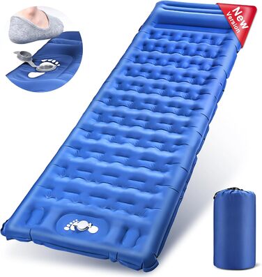 Wholede Self-Inflating Insulated Sleeping Pad for Camping - Lightweight & Waterproof Mat for 1 Person - Ideal for Backpacking, Hiking, Trekking & Tent Use