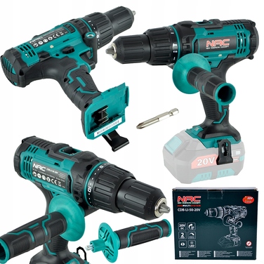 Акумуляторний дриль-шурупокрут NAC з ударом, 20 В, 2 швидкості (без акумулятора та зарядного пристрою)