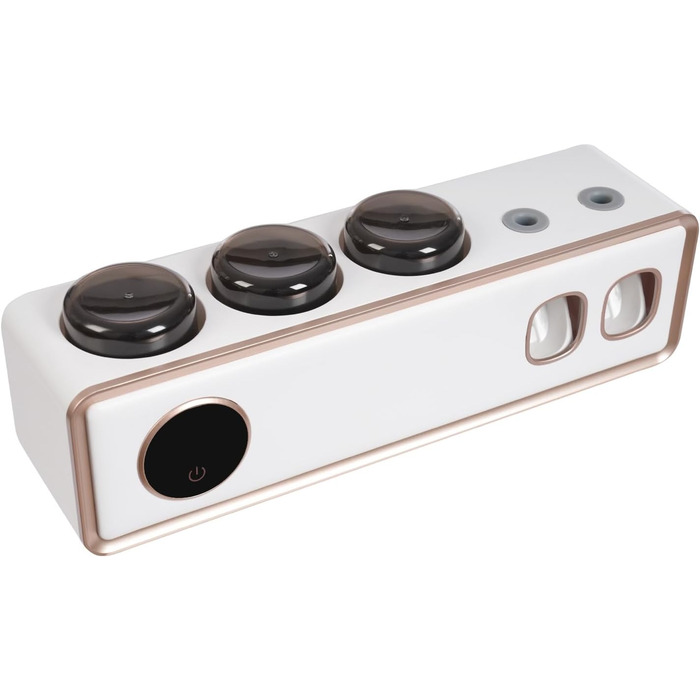 Тримач для зубних щіток з УФ-дезінфекцією, автоматичний диспенсер пасти, сенсорний екран (білий)