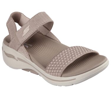 Сандалі жіночі Skechers Go Walk Arch Fit - Polished Sand, 40 EU, коричневі