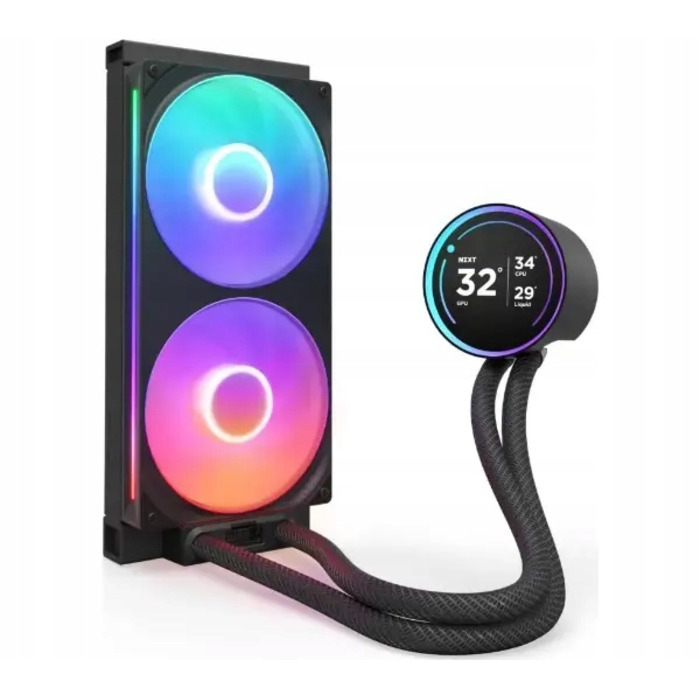 Рідинне охолодження NZXT Kraken Elite 280 RGB V2 LCD, чорне