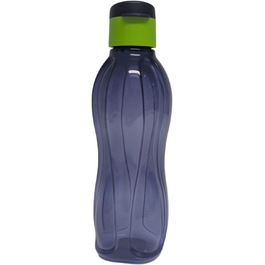 Tupperware To Go Eco 500ml Eco Easy Flip Top Drinking Bottle EcoEasy Bottle reusable 500 ml (blue turquoise) (Neon Green Blue)