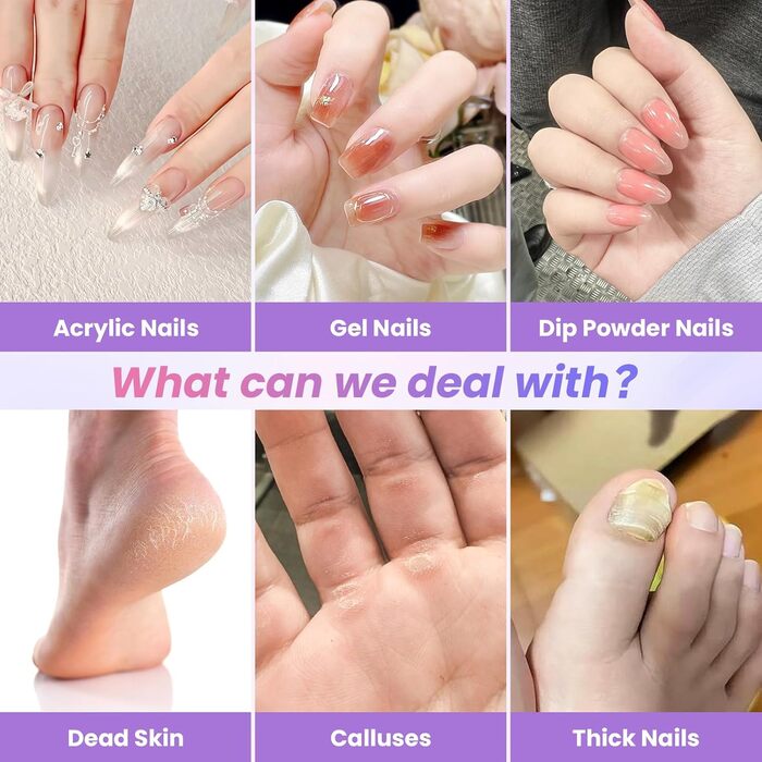 Бездротовий набір для манікюру Nagelfräser з мультифункціональною зарядкою, професійна електрична фрезер для гелевих нігтів, рожево-золотий