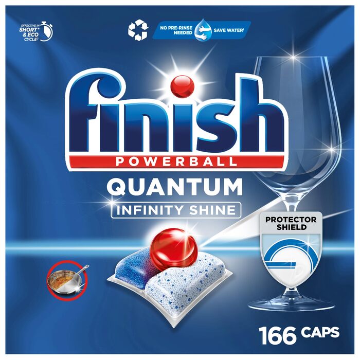 Таблетки для посудомийної машини Finish Quantum Infinity Shine, Gigapack 2 x 83 шт (166 шт)