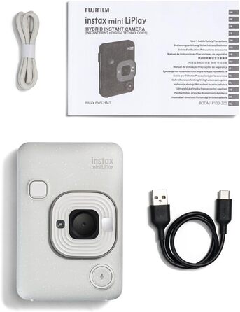 Камера INSTAX Mini LiPlay 2 гібридна цифрова білого кольору (Misty White)