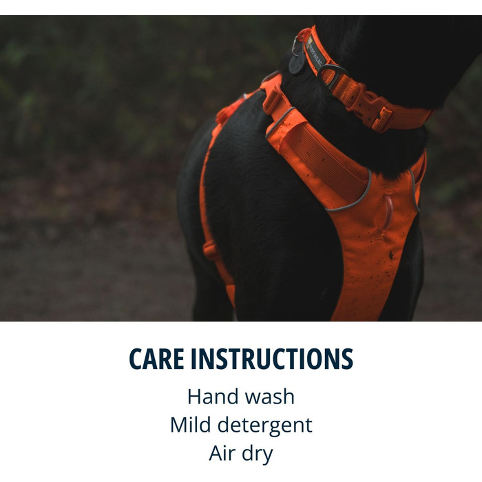 Нашийник для собак Ruffwear Front Range з V-подібним кільцем, регульований, зручний, м'який, для повідка, 11'-14' (Blaze Orange, 14'-20')