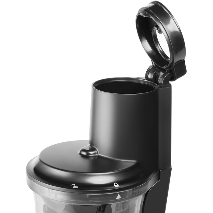 Nutribullet Slow Juicer, Cold Press Juicer, Fruit and Vegetable Extractor, Fruit Juice Press, Daily Use, 1.8 L Pulp Container, Black, NBJ500