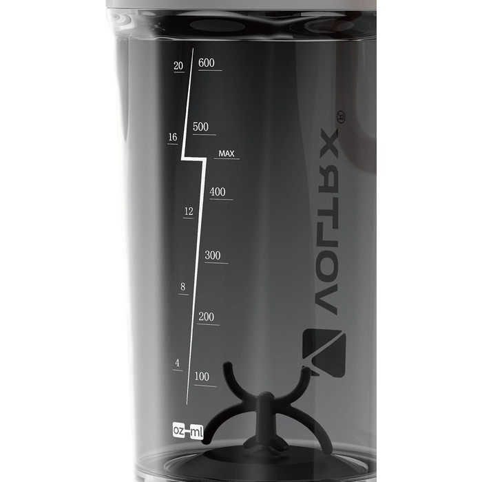 Електричний шейкер Voltrx Gallium USB-C для протеїнових коктейлів та заміни їжі, 24oz, помаранчевий, Tritan, без BPA