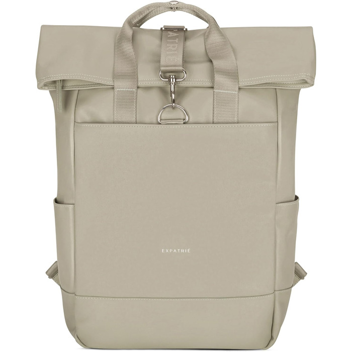 Рюкзак Expatrié Adele: елегантний ролтоп для жінок - універсальний, для роботи, на велосипеді, з відділенням для ноутбука (світло-зелений)
