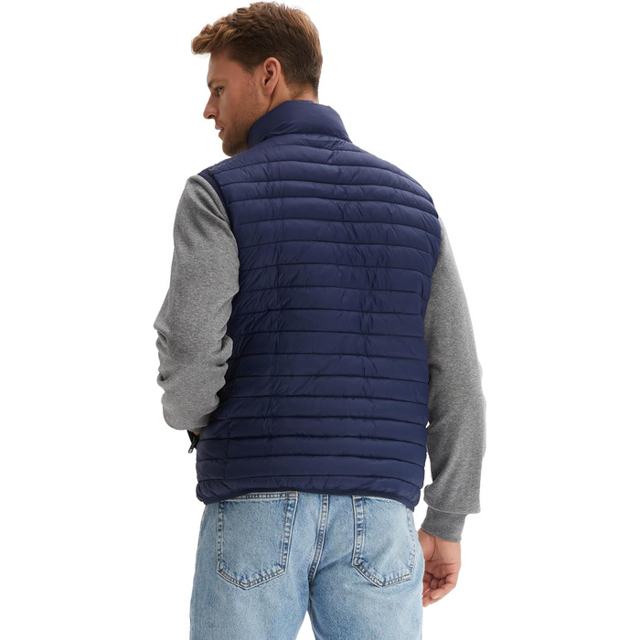 Степова жилетка Morgenstern для чоловіків, тепла зимова жилетка з синтетичного пуху, блакитна (XL)