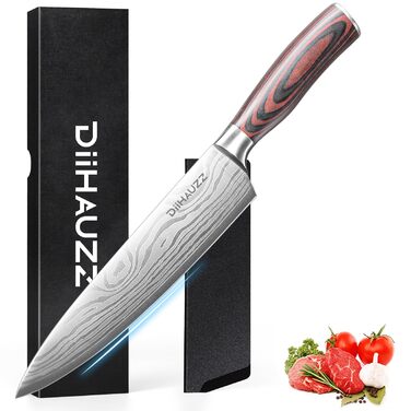 Професійний ніж для м'яса Kochmesser 20 см з нержавіючої сталі 5Cr15MoV, кухонний ніж з ергономічною ручкою, універсальний ніж для нарізки