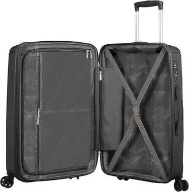 Валіза American Tourister Sunside Spinner L 77 см, розширювана, чорна, 118 л