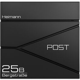 Поштовий ящик Verda з газетницею, нержавіюча сталь, антрацит, 2 ключі - дизайнерський настінний ящик з прихованим замком